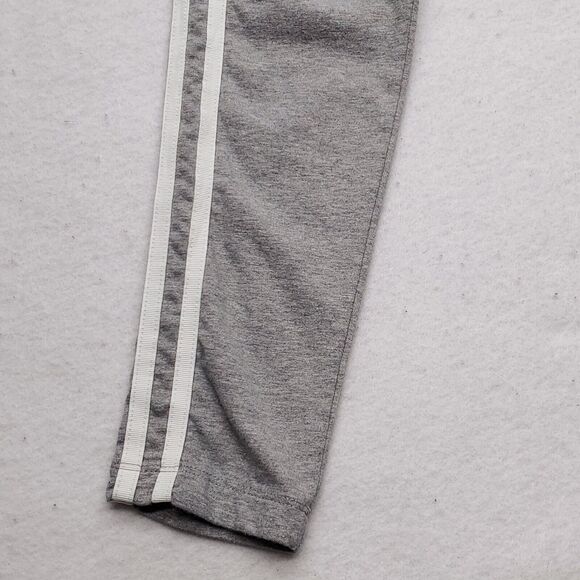 Adidas Drawstring Athletic Running Workout Track Pants Womens Size S Gray White - Picture 6 of 8